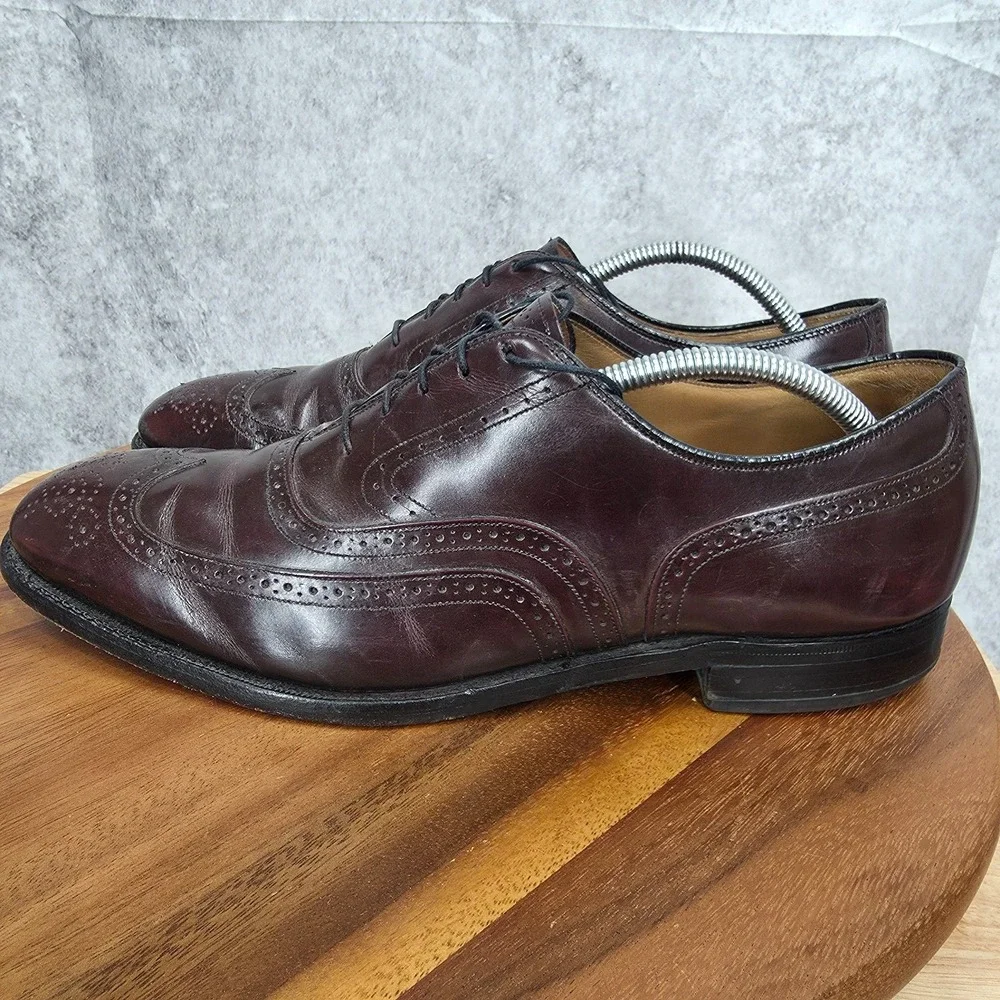 Johnston & Murphy Limited Dress Shoes Mens 10.5 D/B‎ Brown Leather Wingtip